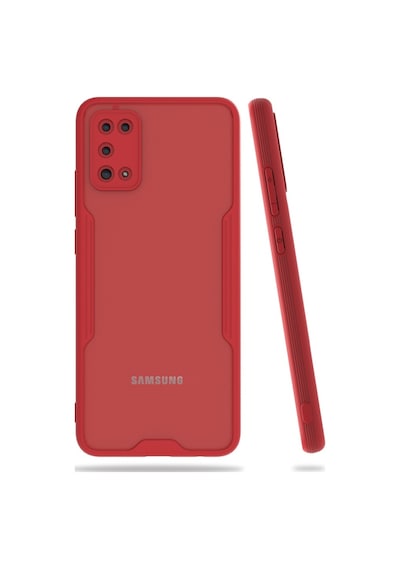 Samsung Uyumlu Galaxy A02S (A025) Kilif Platin Matte Silikon Arka Kapak 486101606