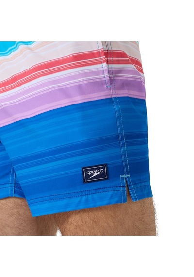 Speedo Print Redondo Edge Volley Erkek Şort Mayo Çok Renkli