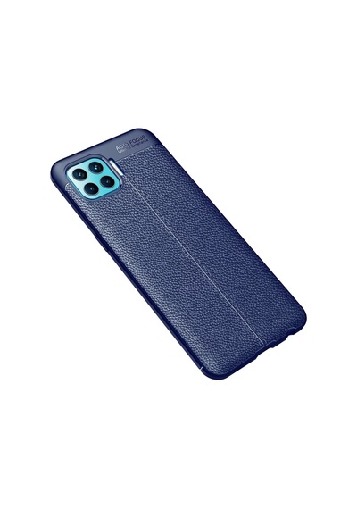 Oppo Reno 4 Lite Uyumlu Kılıf Auto Focus Kapak - Lacivert