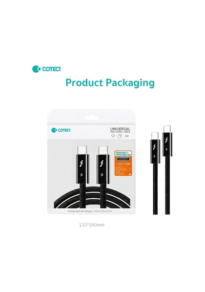 İki Ucu Type-c Thunderbolt 5 Kablo 1.5metre Hdr 4k 120hz Çoklu Ekran Destekli Type-c To Type-c Çift Bükümlü Örgülü 240w 80gbps Hızlı Şarj Data Ve Görüntü Kablosu