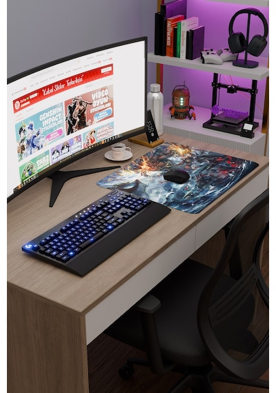 Dota 2 Kaymaz Dikişli Kauçuk Oyuncu Mousepad V4 - 48x40 Xl Gaming Mouse Pad Fare Altlığı