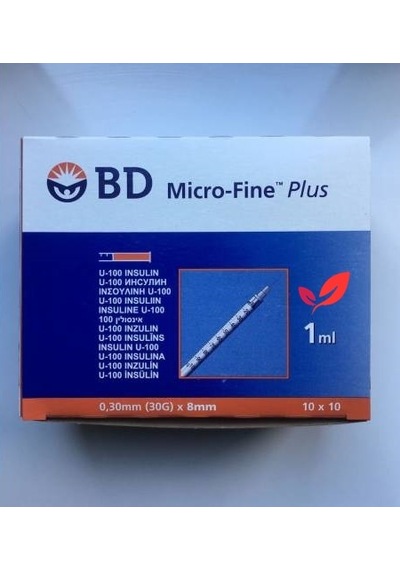 1.0 ML Bd Micro-Fine Plus İnsülin Enjektörü 100'Lu 6 Kutu