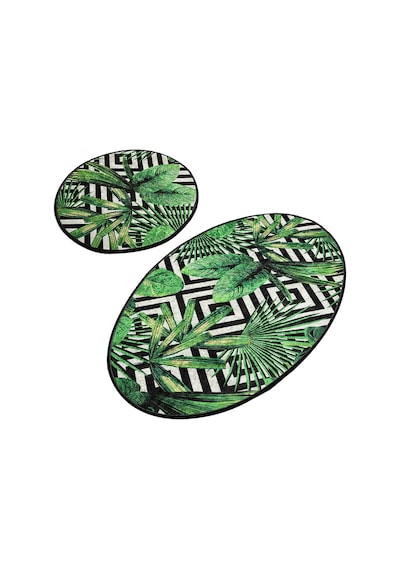 Chilai Home Tropıc Djt 2'Li Set Banyo Halısı Çok Renkli