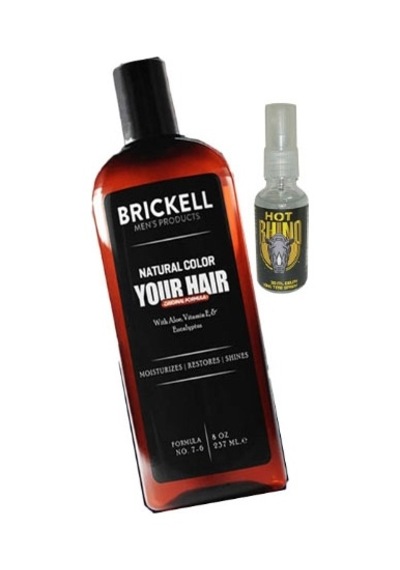 Brickell Erkeklere 237 Ml Saçsakal Beyazlıkgiderici Şampuan + Hotrhino 30ml Geciktiricisprey