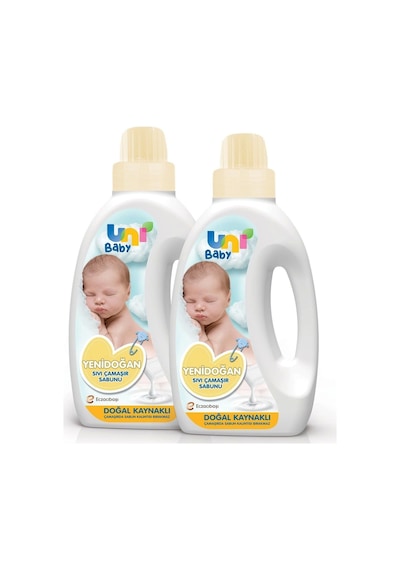 Unibaby Sıvı Deterjan 1500 Ml Yenidoğan Paket 2li