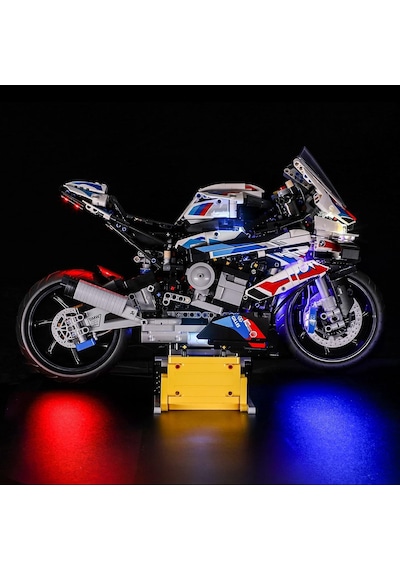 Rgb Işıklı Bmw M 1000 Rr Technic Yapı Blok Seti Motor Modeli Lego Marka Değildir 1:5 Ölçek Rgb Işıklı Bmw M 1000 Rr Technic Yapı Blok Seti Motor Modeli Lego Marka Değildir 1:5 Ölçek