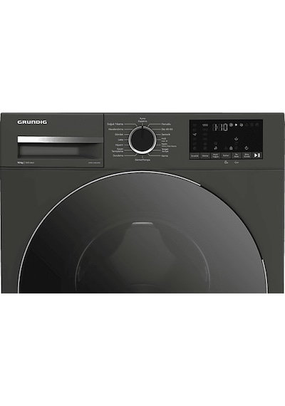 Grundig GPWM 102644 MG 10 KG 1200 Devir Çamaşır Makinesi Koyu Gri