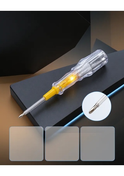 Astraltech Elektrik Test Kalemi Neon Işıklı Nikel Kaplama 110-220v