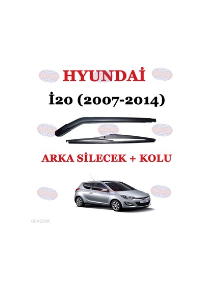 Hyundai İ20 Arka Silecek Kolu+Silecek Süpürgesi