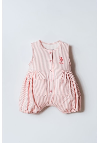 U.s. Polo Assn. Kız Bebek Kahverengi Tulum Kahverengi