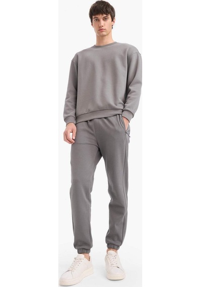 DeFacto Slim Fit Dar Kesim Fermuar Cepli Pike Eşofman Altı D5258AX25SPGR206