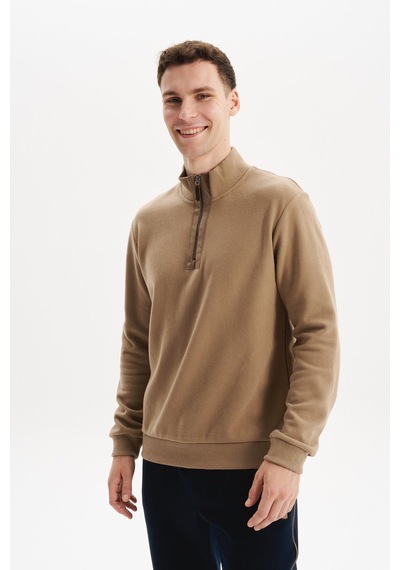 AR-MA Arma Erkek Regular Fit Yarım Fermuar Dik Yaka Sweatshirt Selanik Örme %65 Pamuk %35 Polyester K30554698102 Gri AR-MA Arma Erkek Regular Fit Yarım Fermuar Dik Yaka Sweatshirt Selanik Örme %65 Pamuk %35 Polyester K30554698102 Gri