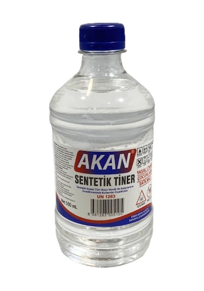 Akan Sentetik Tiner 500 Ml 1 Adet Kaliteli Tiner