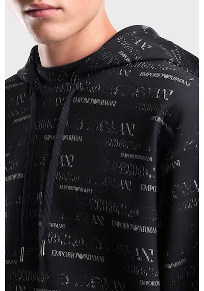 Emporio Armani Pamuklu Tamamı Logolu Kapüşonlu Sweat Erkek Sweat Em006861 Af10013 Fb563 Lacivert