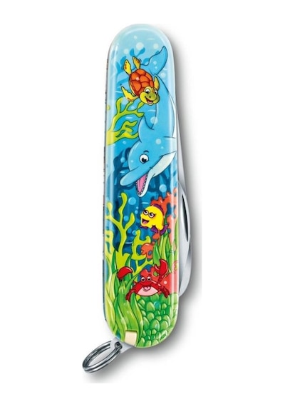 ​Victorinox 0.2373.E1 My First Victorinox Yunus Desenli Kamp Çakı ve B Çok Renkli