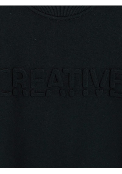 Lcw Vision Antrasit Bisiklet Yaka Kalın Erkek Sweatshirt