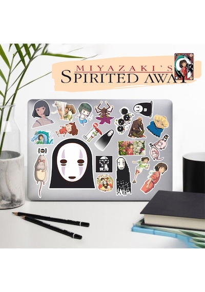 Spirited Away Ruhların Kaçışı Sticker Telefon Laptop Notebook Tablet Defter Matara Sticker Etiket Diğer