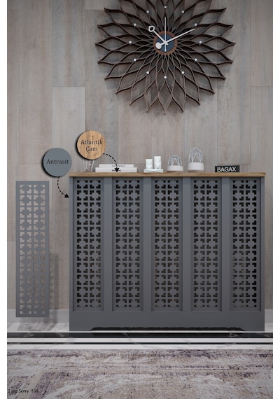 Dekoratif Petek Dolabı Kalorifer Peteği Kapatma Ünitesi Modern Tasarım İç Ölçü 96 Cm Dış Ölçü 100 Cm Petek 96 Antrasit Üstü Çam D8 Dekoratif Petek Dolabı Kalorifer Peteği Kapatma Ünitesi Modern Tasarım İç Ölçü 96 Cm Dış Ölçü 100 Cm Petek 96 Antrasit Üstü Çam D8