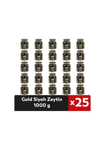 Kavlak 1 Kg Gold Siyah Zeytin 25 Adet