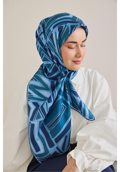 Silk Home Twill İpek Eşarp 11505-09 Mavi