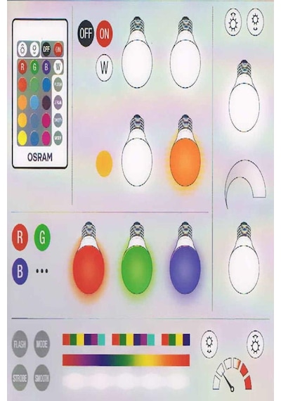 Osram 9W 60W Dim Rgb E27 Led Ampul