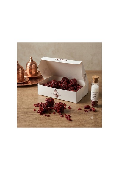 Zereşk Üzüm Kaplı Güllü Lokum 250gr Çifte Kavrulmuş %100 Pancar Şekeri - 904514331
