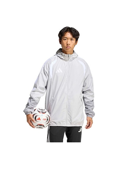 Adidas Tiro26c Aw Jkt Erkek Futbol Antrenman Yağmurluk Kb0138 Gri