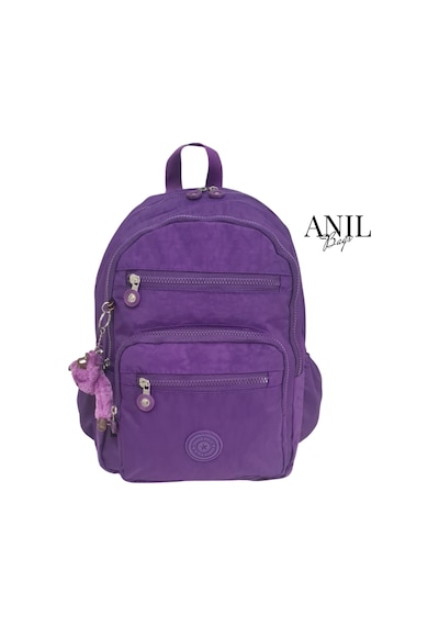Anılbags Krinkıl Mor Kumaş Suya Dayanıklı Klinkır Sırt Çantası/laptop Mor