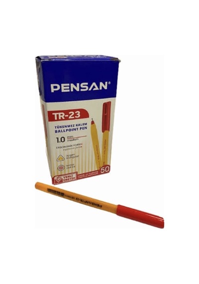 Tr-23 Tükenmez Kalem 50 Li Kutu Kırmızı Kırmızı
