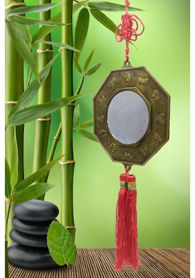 Çin Feng Shui Bagua Ayna 12x40 Cm