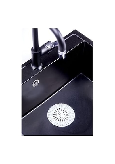Tr Seahome Süzgeçli Lavabo Banyo Küvet Tıkacı, Yuvarlak Evye Küvet Banyo Gider Kapağı Beyaz Renk Isgfm3