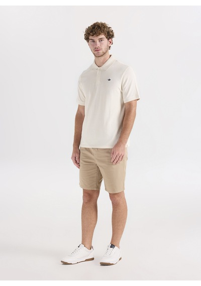 Dockers Bej Erkek Slim Fit Logo Baskılı Polo T-shirt A1159-20