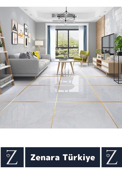 Premium Kendinden Yapışkanlı Su Geçirmez Fayans Arası Gold Şerit Derz Bant 1 Cm X 50 Metre 5 Adet