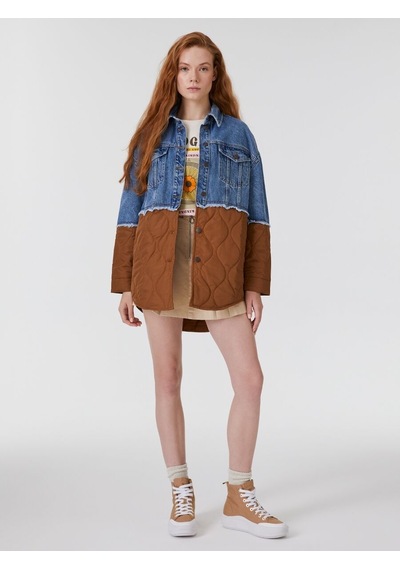 LOFT Comfort Fit Kadın Ceket Lf2031039 Q1.v1 Denim