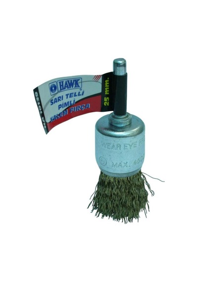 Hawk Ha-10141 Sarı Tell Pimli Kalem Fırça 17 Mm
