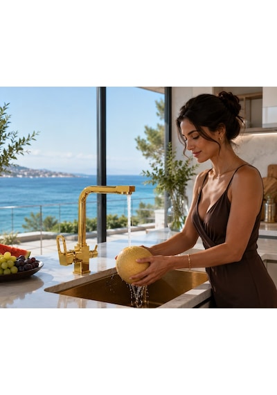 Stilla Gold Arıtma Çıkışlı Evye Bataryası Acar 06.01.323 Çok Renkli
