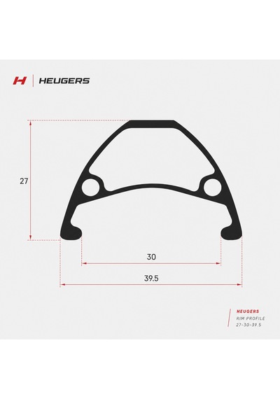 Heugers Stroke 27.5" 32 Delik Geniş Profil Jant Çemberi 2 Adet - Mor