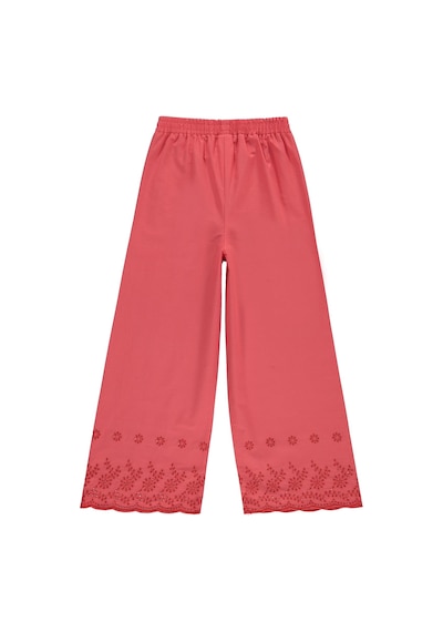 Civil Girls Beli Kemerli 10-13 Yaş Pantolon - Kırmızı Koyu Nar