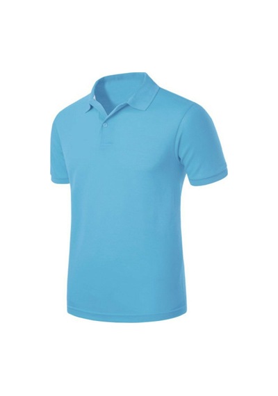 Kidsmadamiko Kız Çocuk Kısa Kollu Okul Polo Yaka T-shirt 5-17 Yaş Bedenler Açık Mavi