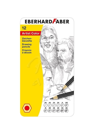 Eberhard Faber Artist Color Dereceli Çizim Kalemi 12'li 516913