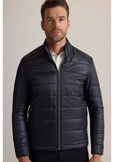 Ysf Erkek Lacivert Slim Fit Kaban