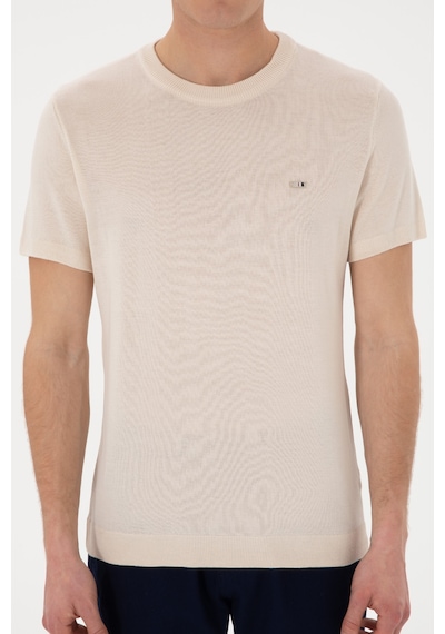U.S. Polo Assn. Erkek Slim Fit Bisiklet Yaka Taş Tişört 50306456-VR049