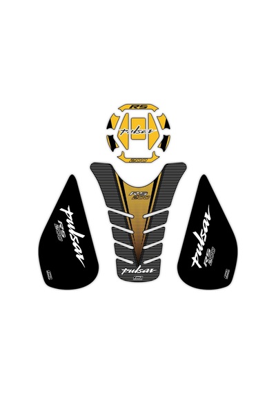 GP KOMPOZİT TANK PAD SETİ SARI BAJAJ PULSAR RS 200 2015-2020