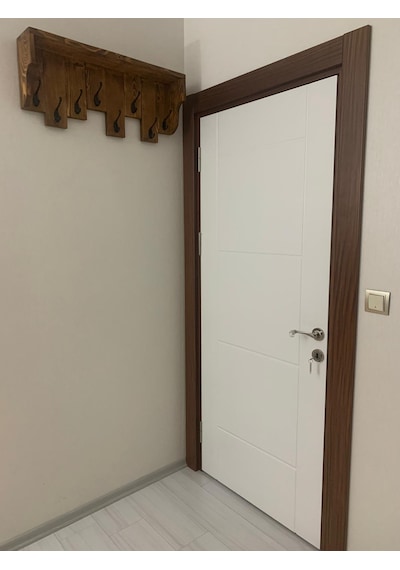 Umutpark Umuthomedesing Ahşap Eskitme Raflı Duvar Askılık. Açık Kahverengi