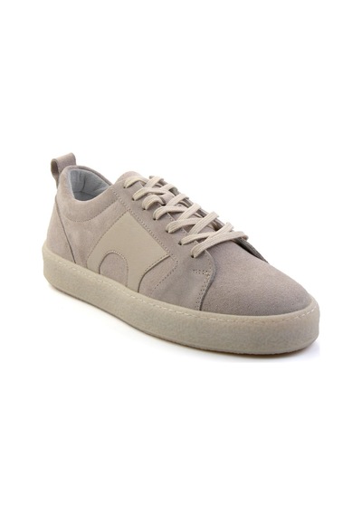 Bambi Bej Leather Erkek Sneaker E01442500602 Bej