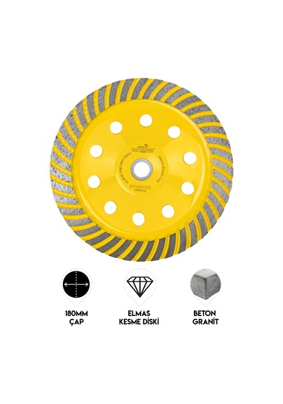 Dawreek Dt021cd 180mm İnce Turbo Elmas Taşlama Diski