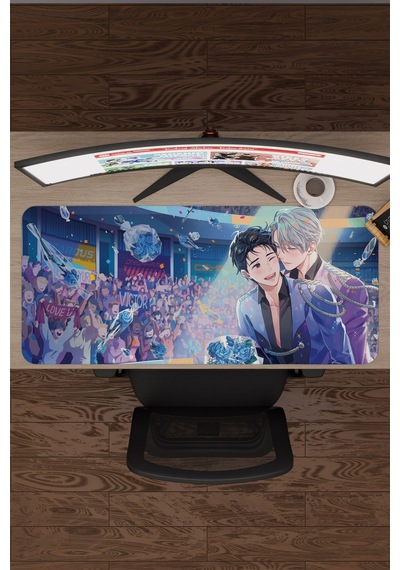 Yuri On Ice Anime V2 - 90x40 Xxl Gaming Kauçuk Kaymaz Taban Mouse Pad Fare Altlığı