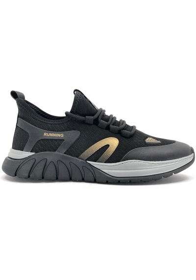 Gamelu Enjin Memory Taban Sneakers Erkek Spor Ayakkabı Siyah