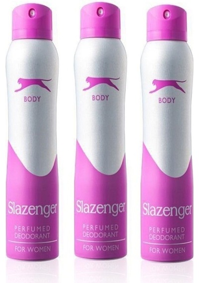 Slazenger Pembe Kadın Parfüm Sprey Deodorant 3 x 150 ML