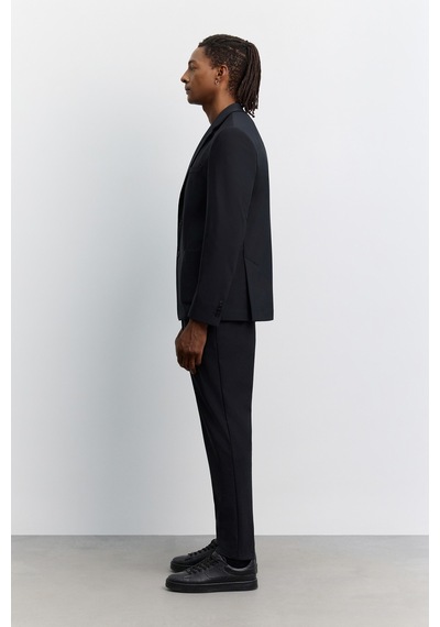 Avva Erkek Siyah Mono Yaka Kırışmayan Teknik Kumaş Comfort Slim Fit Ceket A62y4009 Avva Erkek Siyah Mono Yaka Kırışmayan Teknik Kumaş Comfort Slim Fit Ceket A62y4009